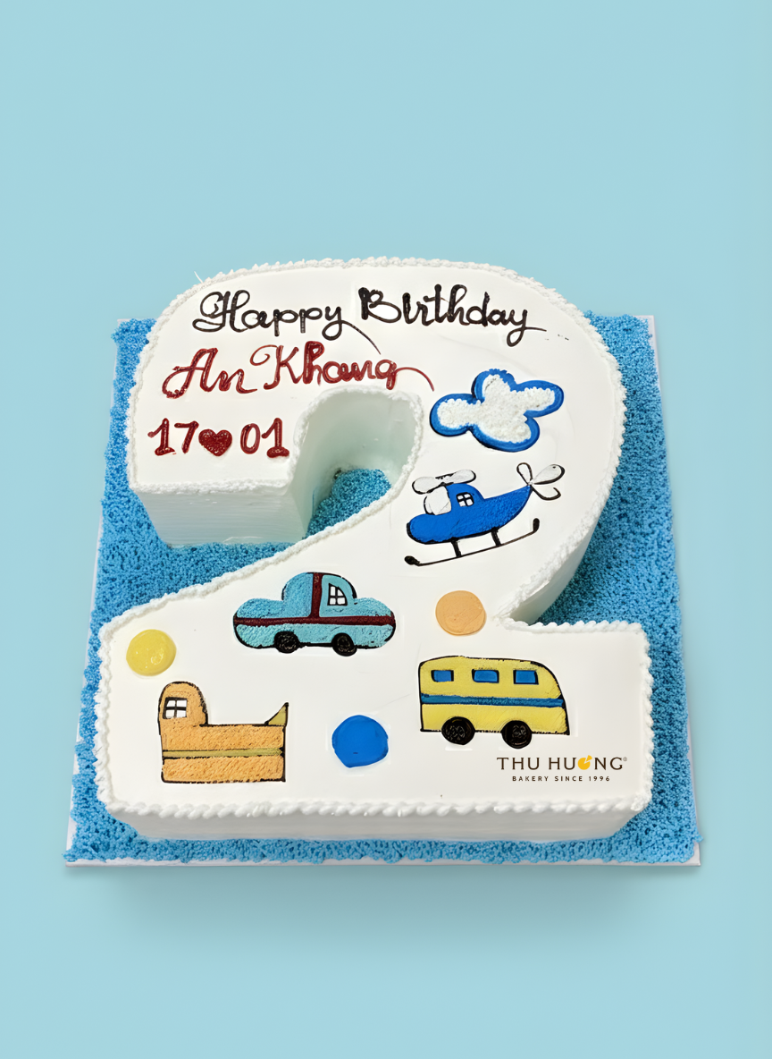 B&aacute;nh Sinh Nhật Tạo H&igrave;nh Số